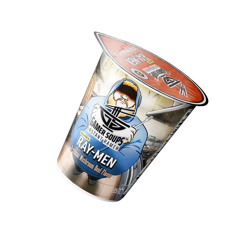 Gamer Soups Instant Noodles - CaseOh's Ray-Men (Single Cup) - Image 3