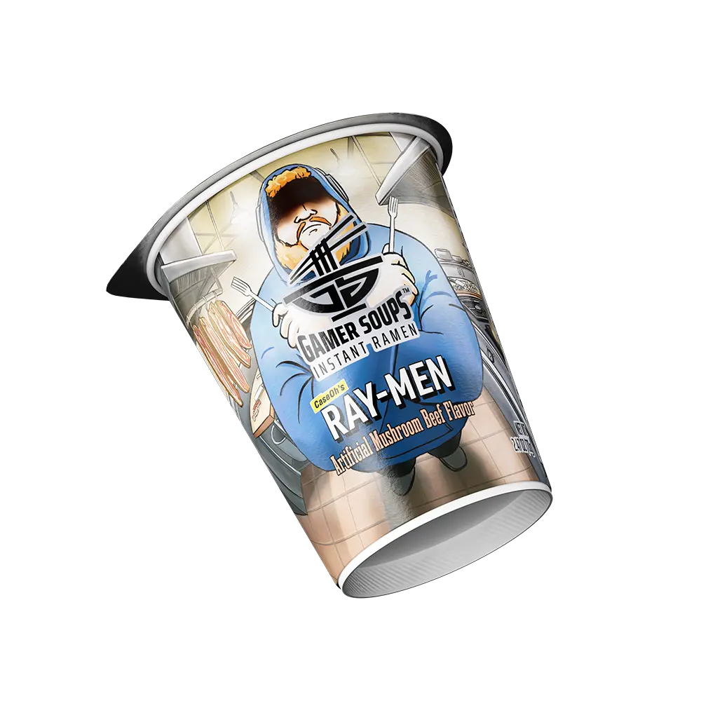 Gamer Soups Instant Noodles - CaseOh's Ray-Men (Single Cup) - Image 2