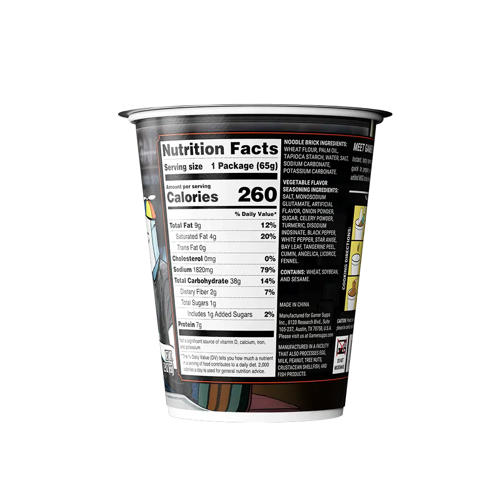 Gamer Soups Instant Noodles - Creator Variety Pack (12 Cup Box) - Image 5