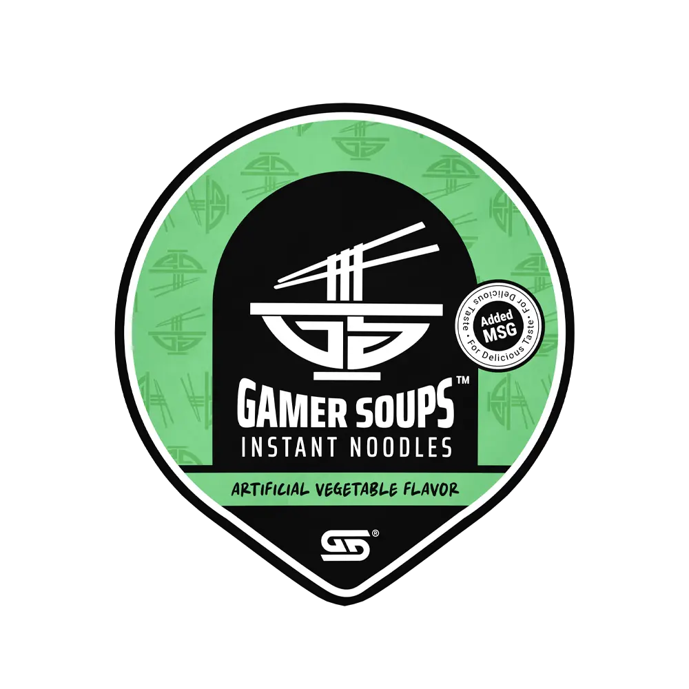 Gamer Soups Instant Noodles - Vegetable (24 Cup Box) - Image 7