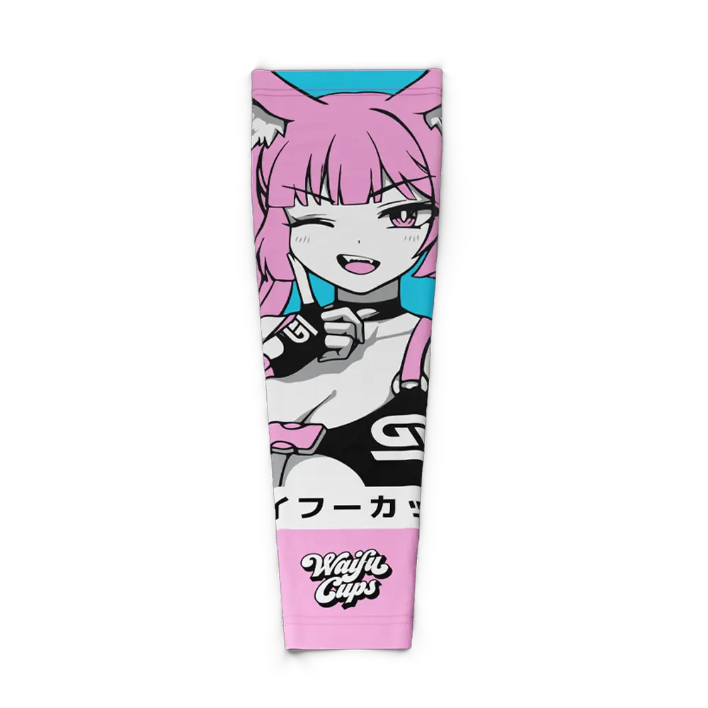 Waifu Gaming Sleeves - Frisky Kitty