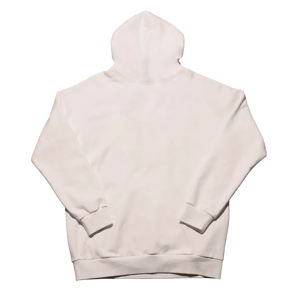 Cream Embossed Hoodie - Image 3