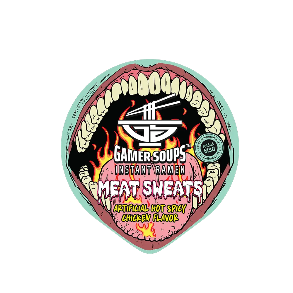 Gamer Soups Instant Noodles - Meat Sweats (Single Cup) - Image 4
