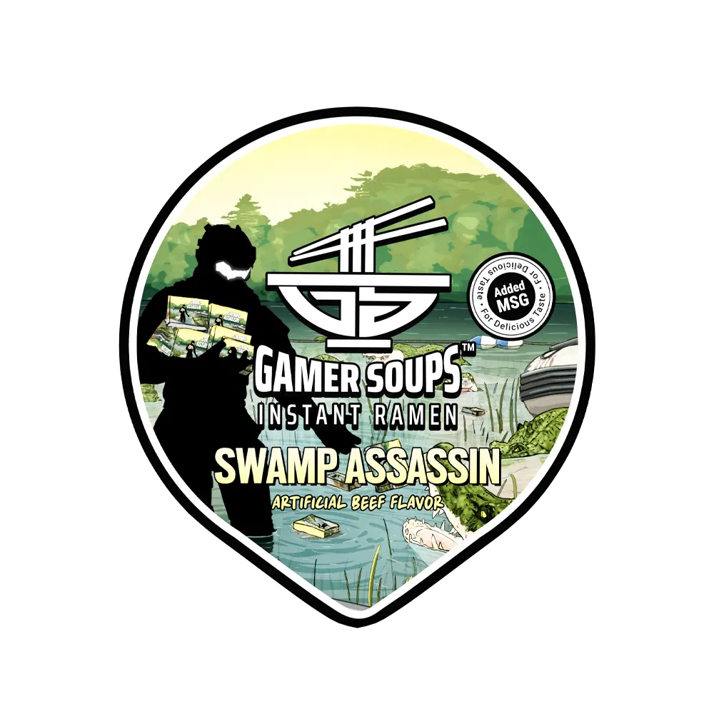 Gamer Soups Instant Noodles - Swamp Assassin (24 Cup Box) - Image 7