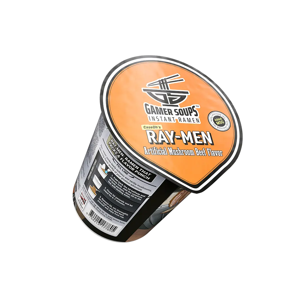 Gamer Soups Instant Noodles - CaseOh's Ray-Men (Single Cup) - Image 4