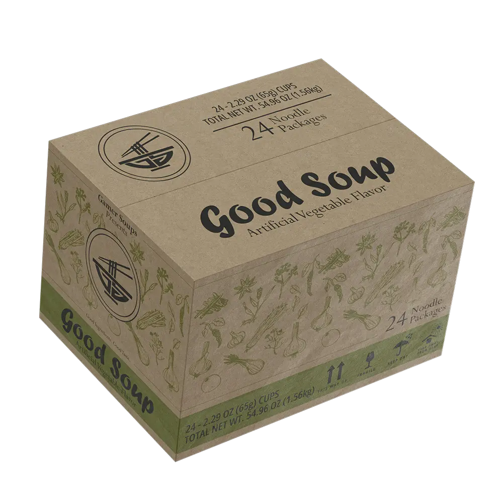 Gamer Soups Instant Noodles - GOOD (24 Cup Box)